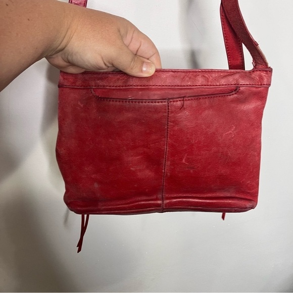 HOBO red leather crossbody bag small size‎ - Picture 6 of 11